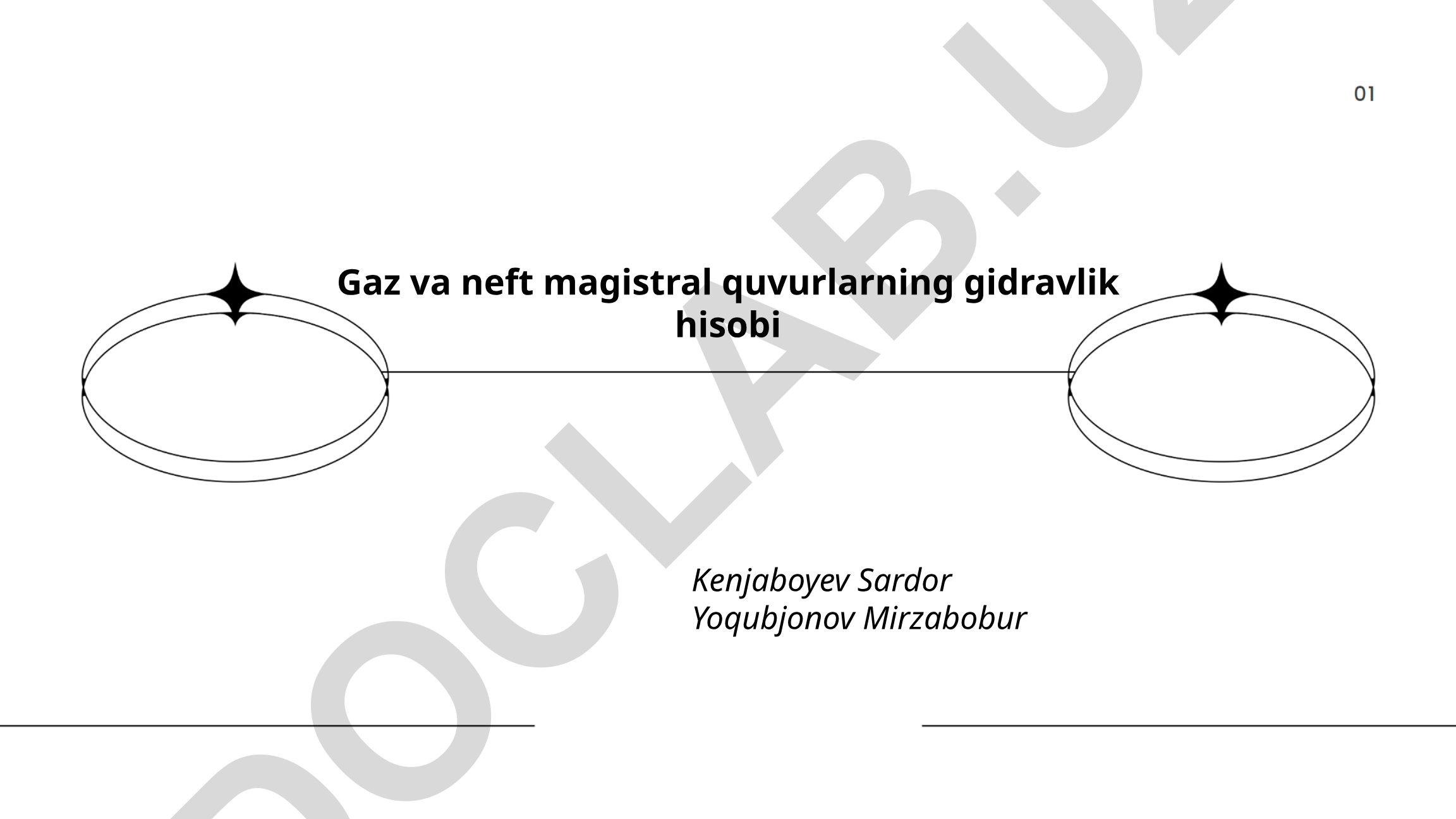 Gaz va neft magistral quvurlarning gidravlik hisobi