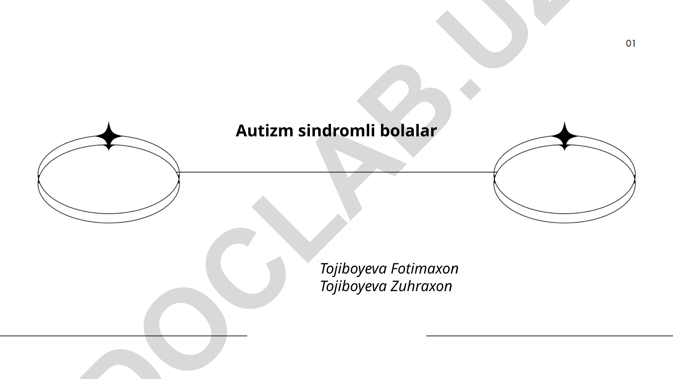 Autizm sindromli bolalar va ularning rivojlanish xususiyatlari