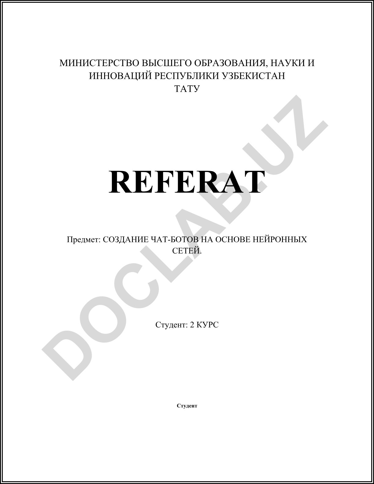 Создание чат-ботов на основе нейронных сетей