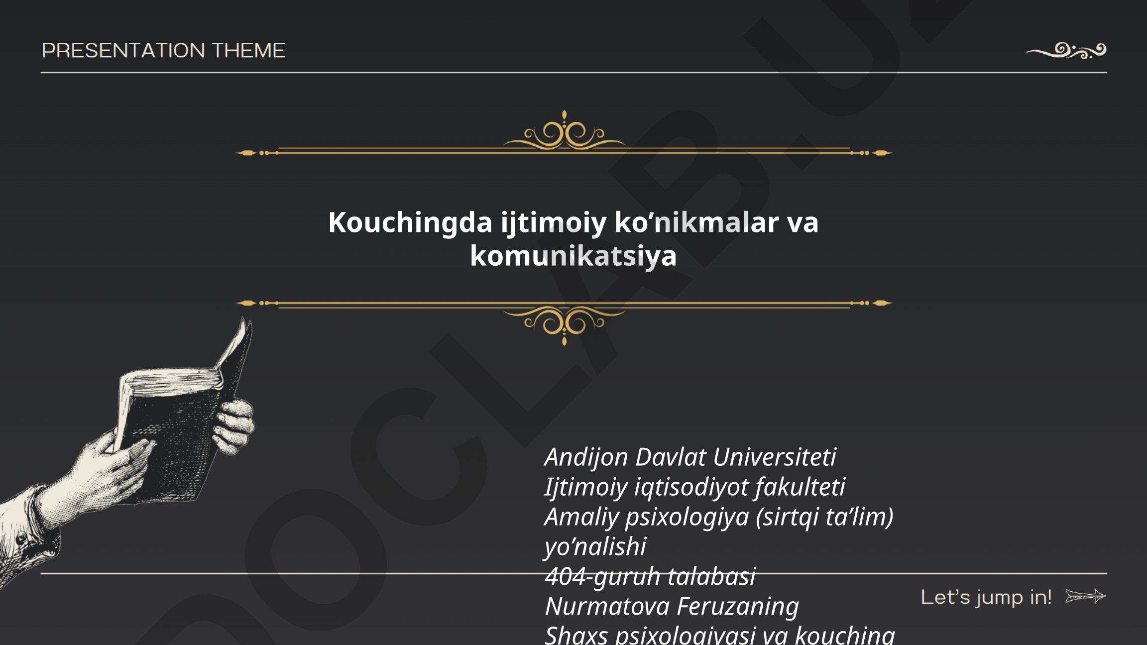 Kouchingda ijtimoiy ko'nikmalar va kommunikatsiya