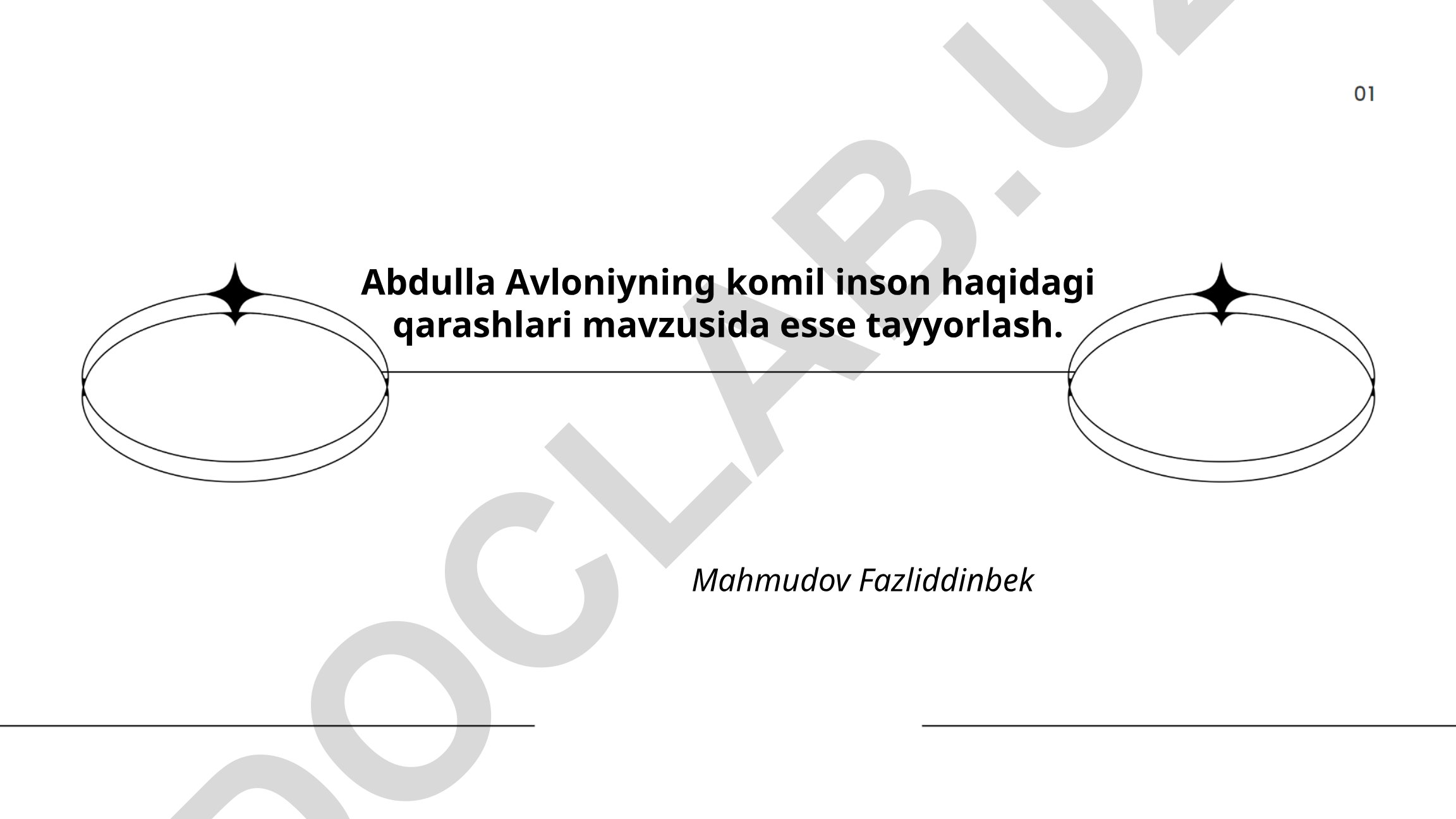 Abdulla Avloniyning komil inson haqidagi qarashlari