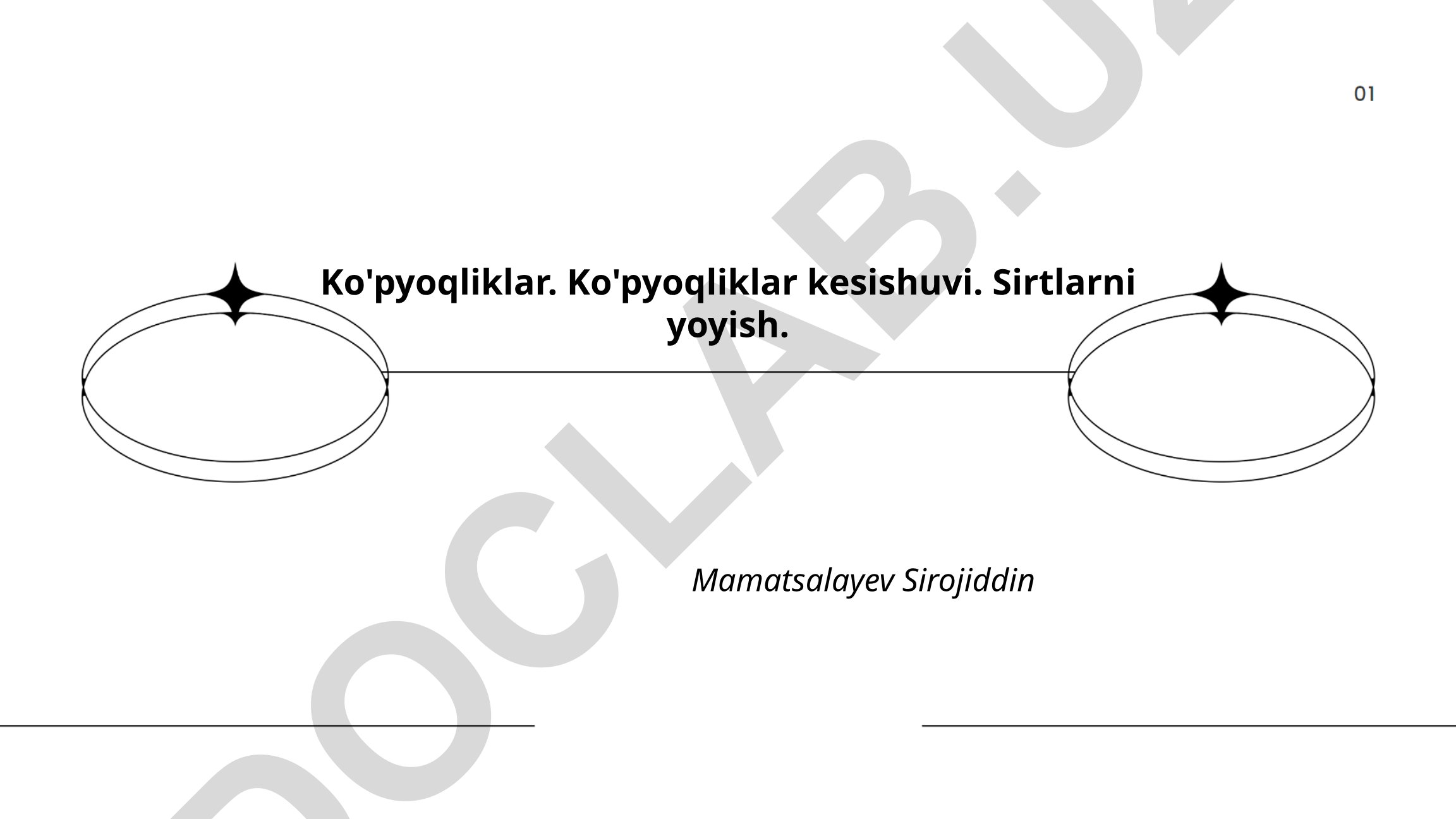 Ko'pyoqliklar turlari, xossalari va geometrik tasnifi