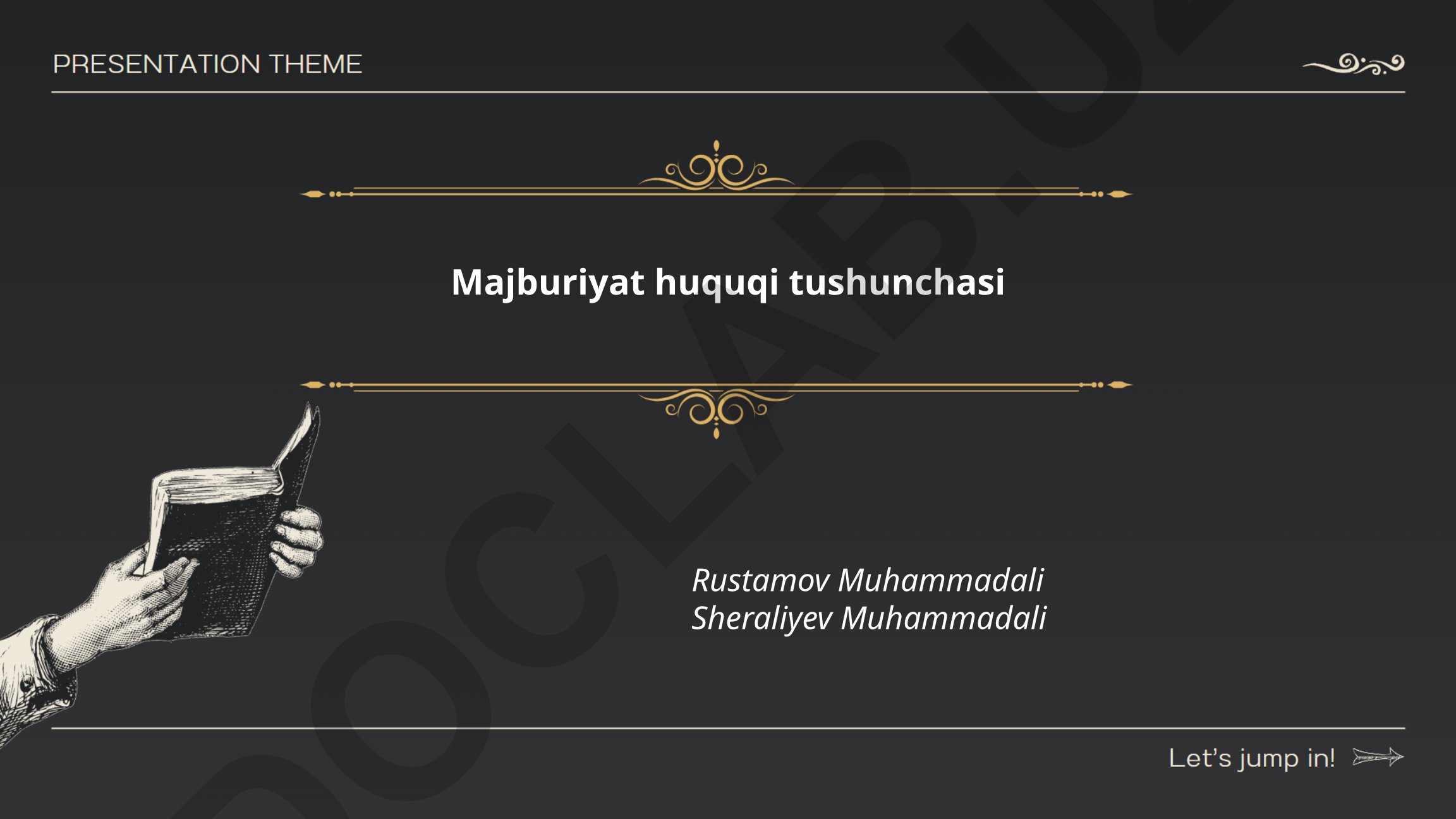 Majburiyat huquqi tushunchasi va majburiyatlarning huquqiy asosi