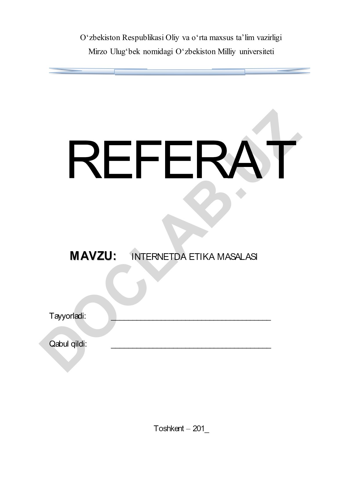 Internetda etika masalasi