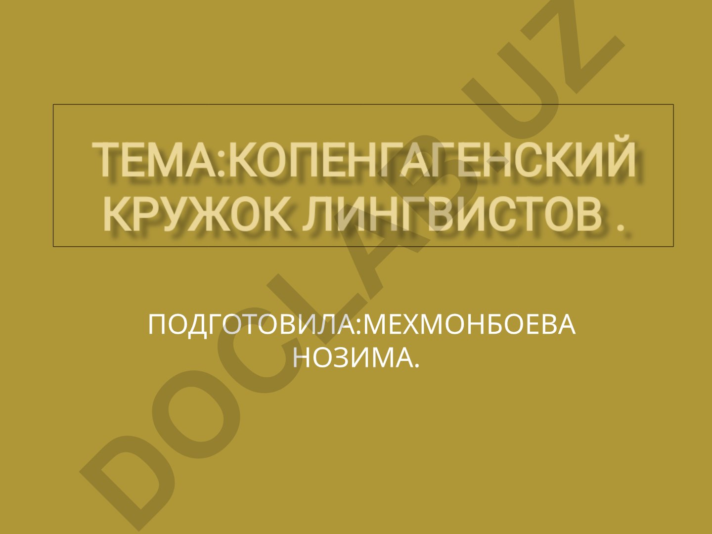 Копенгагенский лингвистический кружок и датский структурализм