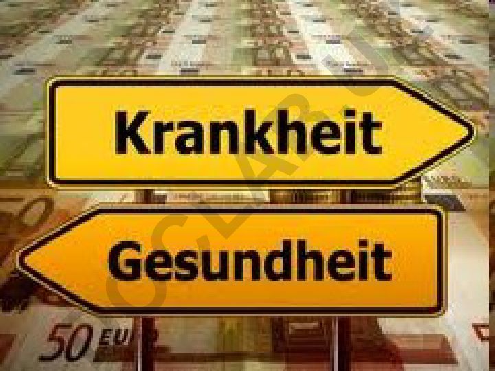 Krankheiten, Gesundheit und medizinische Begriffe auf Deutsch
