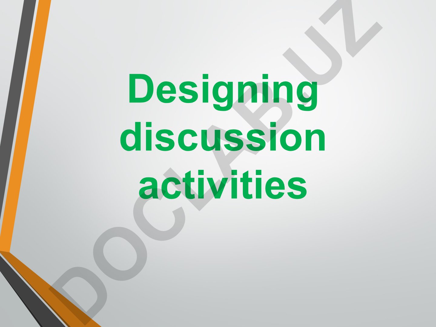 Effective Group Discussion Activity Design Principles