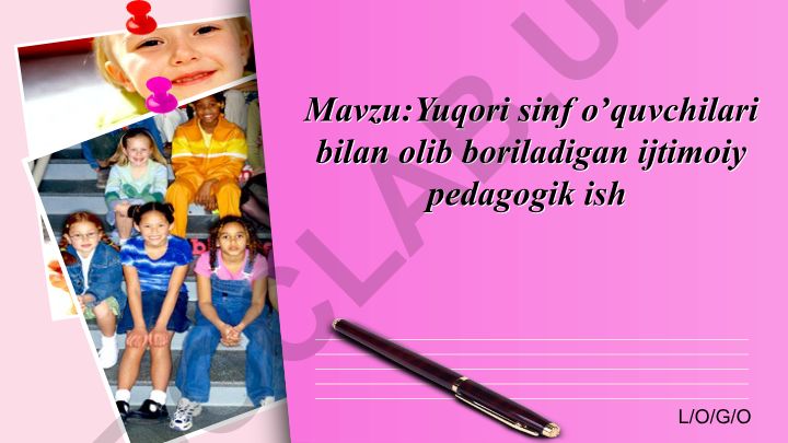 Yuqori sinf oʼquvchilari bilan olib boriladigan ijtimoiy pedagogik ish