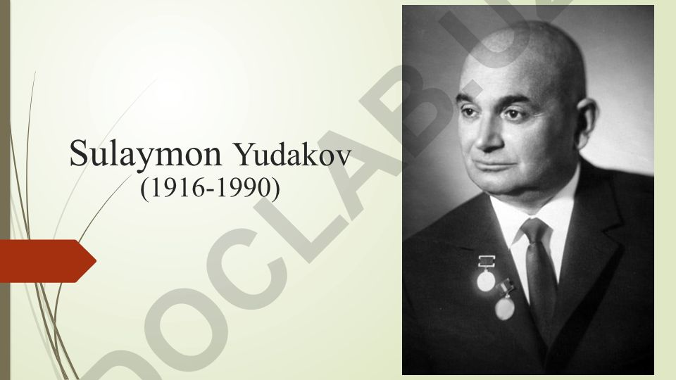 Sulaymon Yudakov hayoti va ijodi