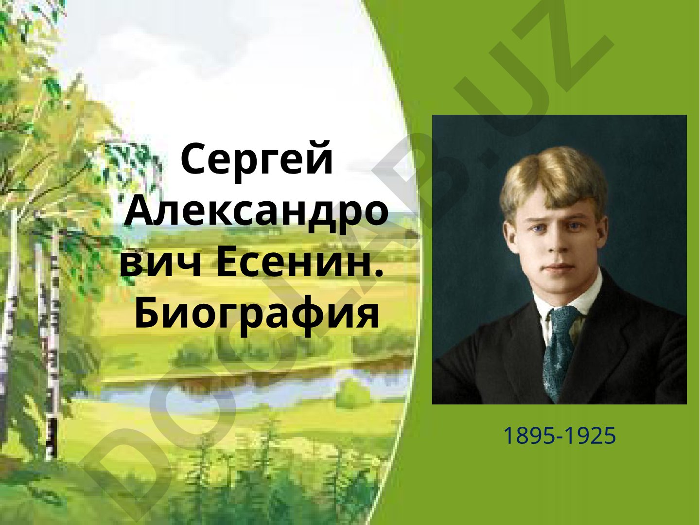 Сергей Александрович Есенин: биография и важные даты жизни