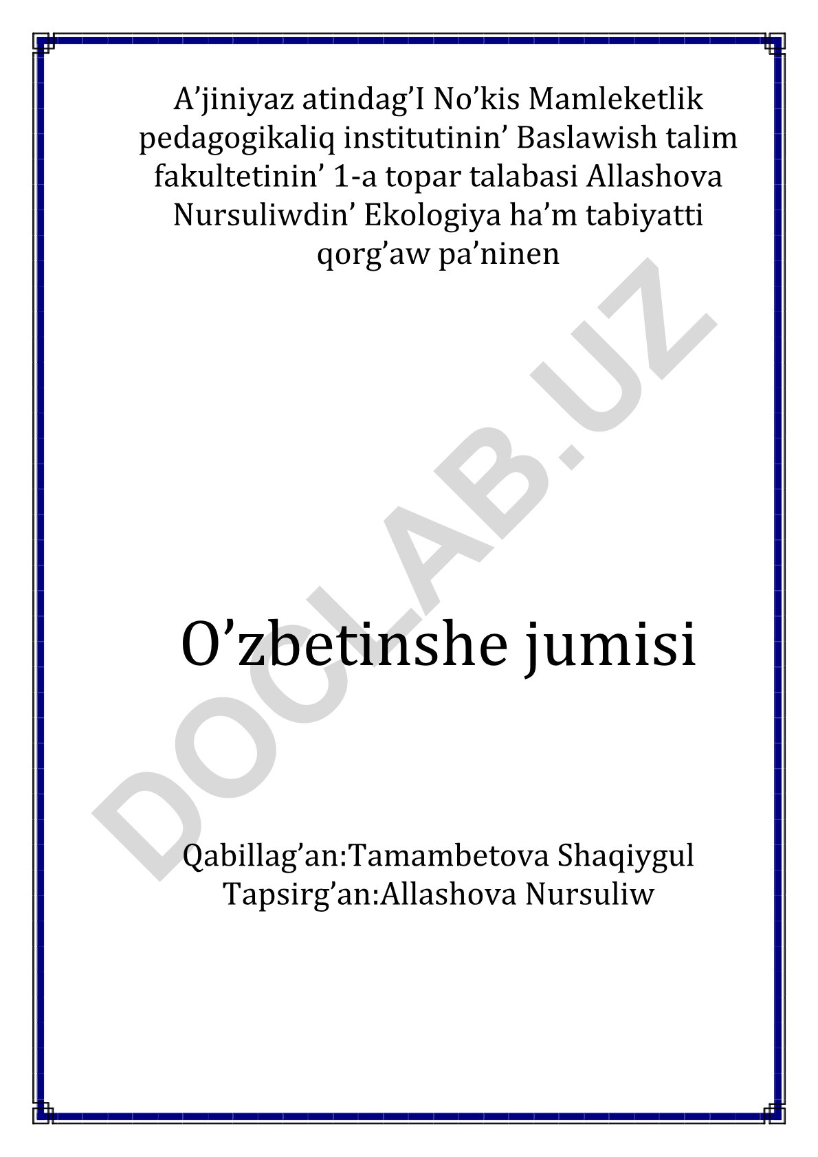 Quyash energiyasining xalıq xojalığında paydalanılıwı hám áhmiyeti