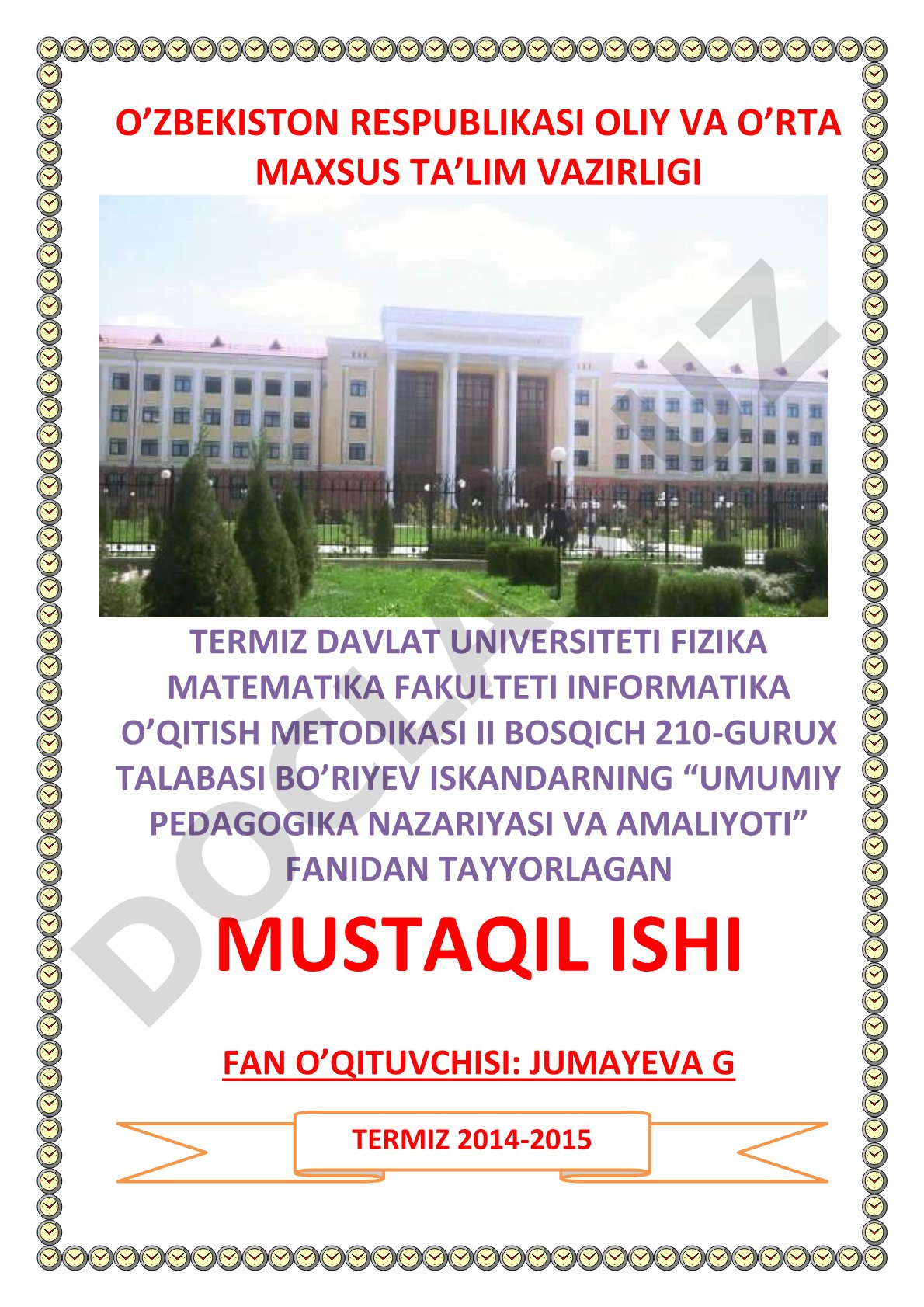 Didaktika – ta'lim nazariyasi sifatida. Ta'lim paradigmalari