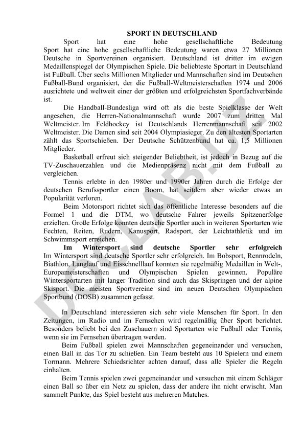 Sport in Deutschland: Gesellschaftliche Bedeutung und beliebte Sportarten