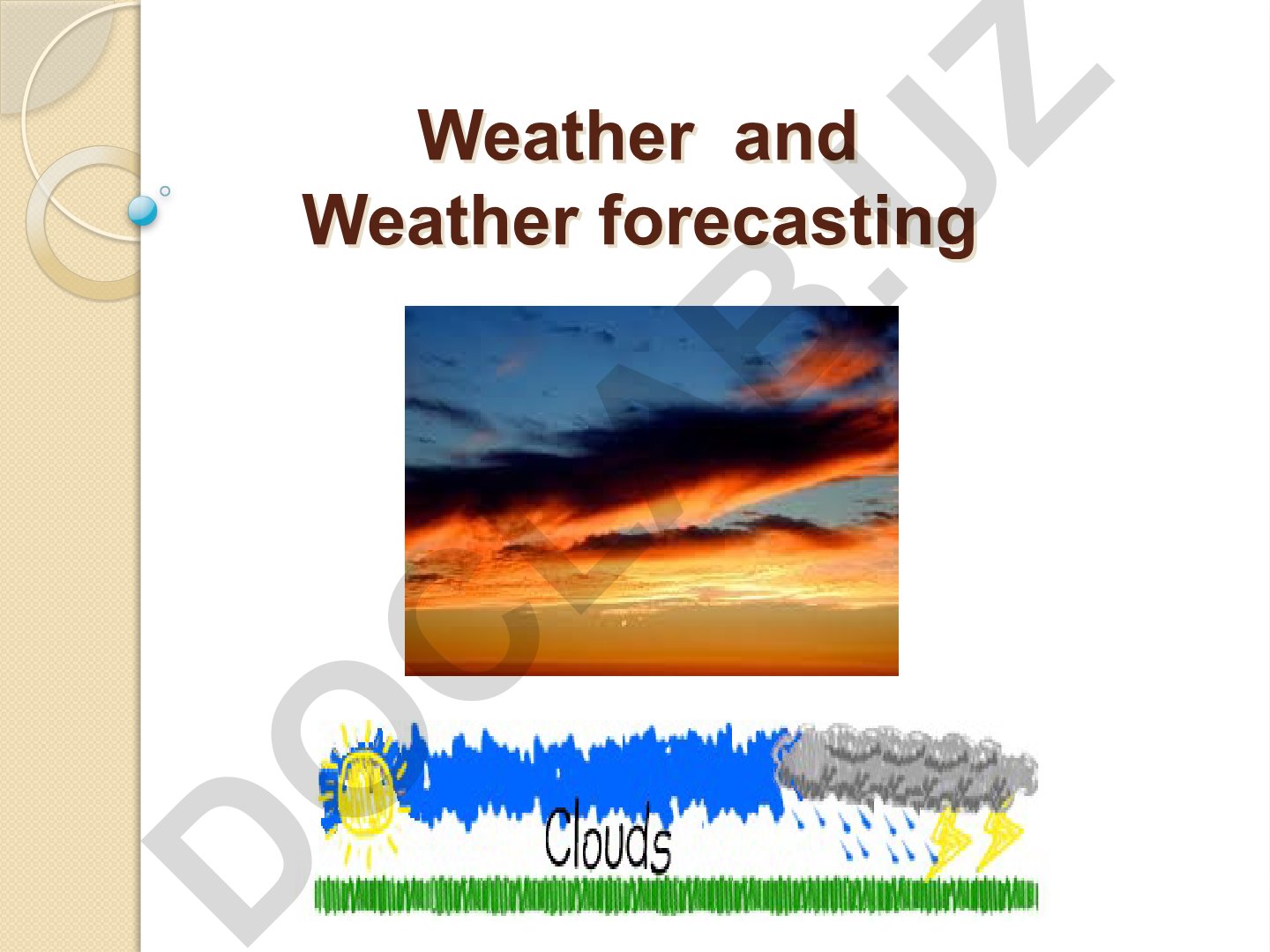 Weather and Weather Forecasting