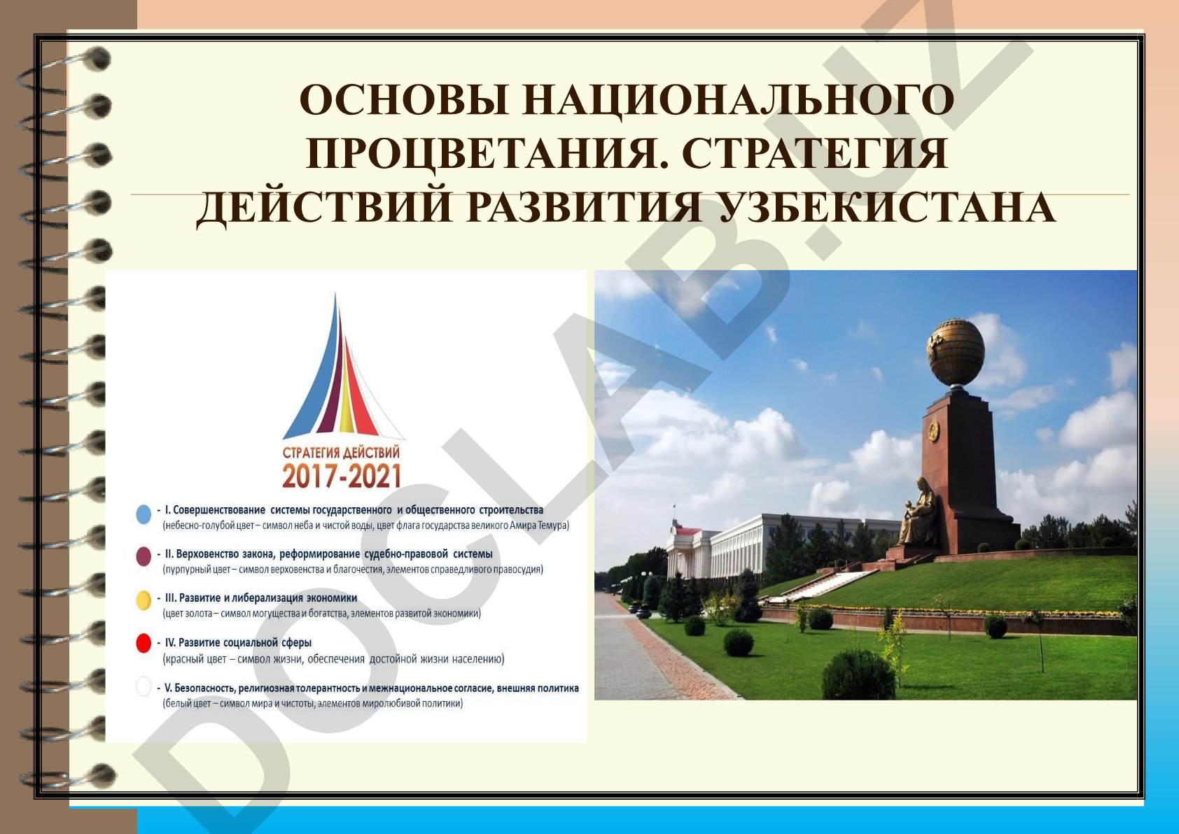 Стратегия действий по дальнейшему развитию Республики Узбекистан