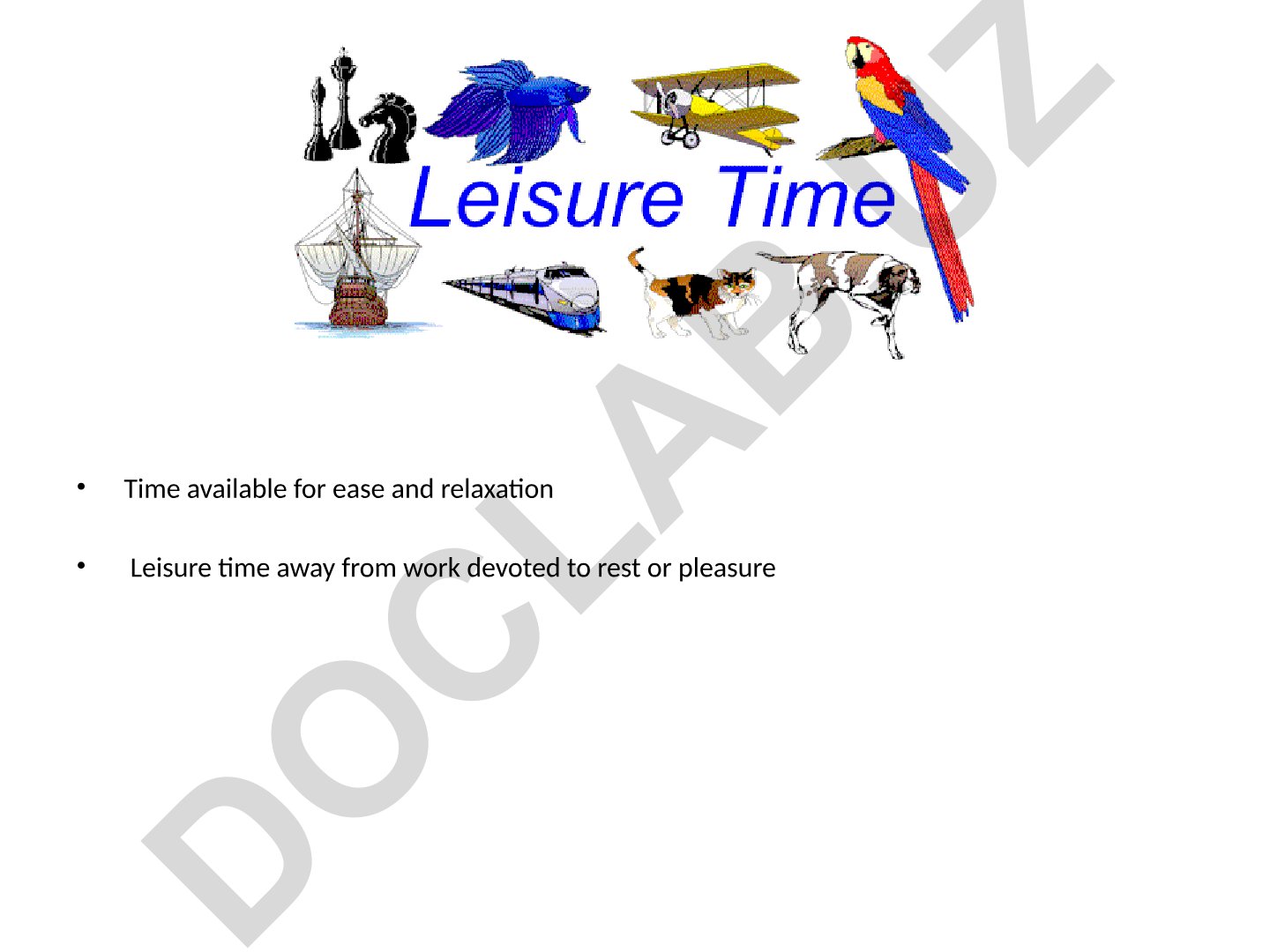 How people spend their free time and leisure activities