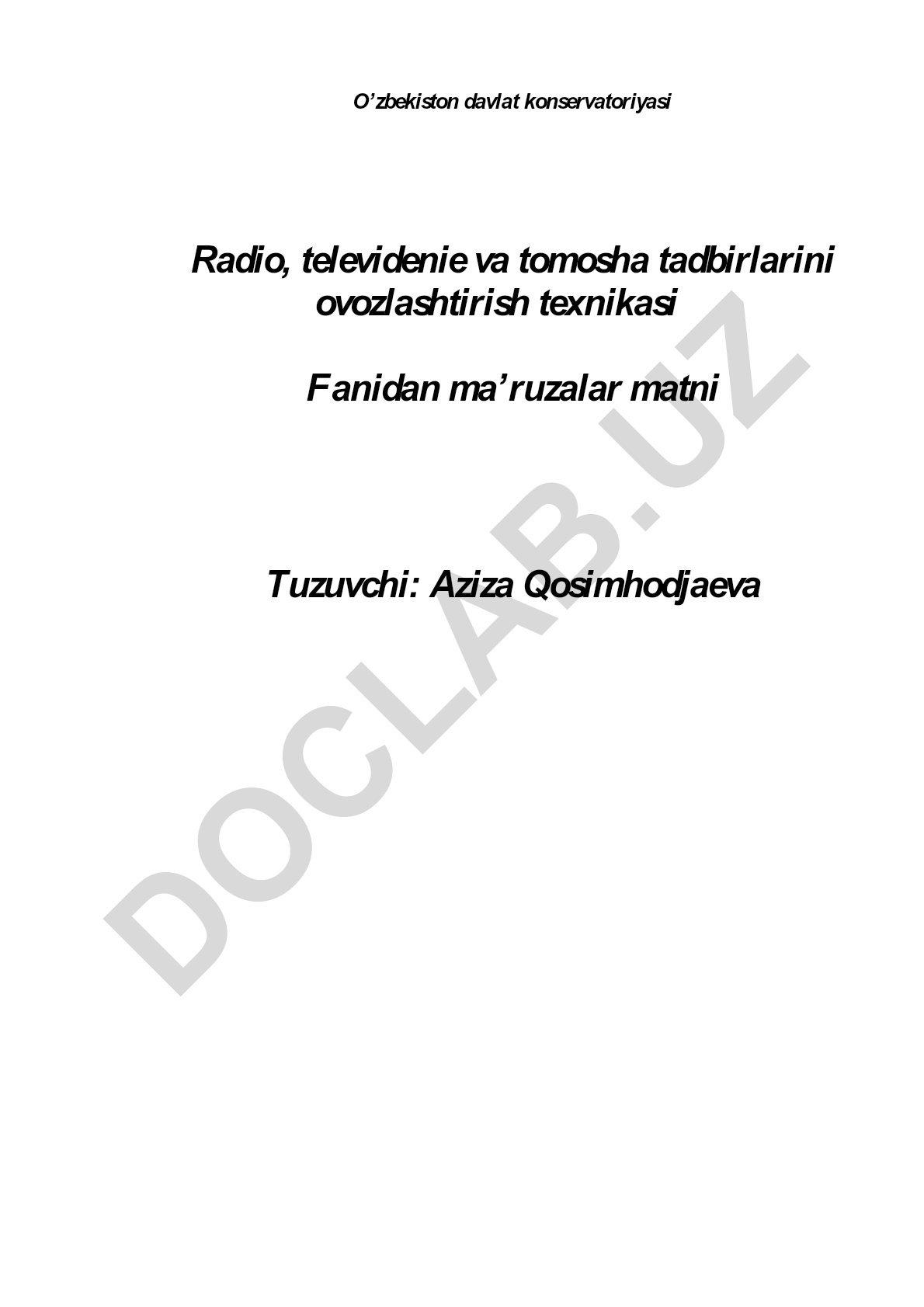 Radio tarixi va radioaloqaning rivojlanishi