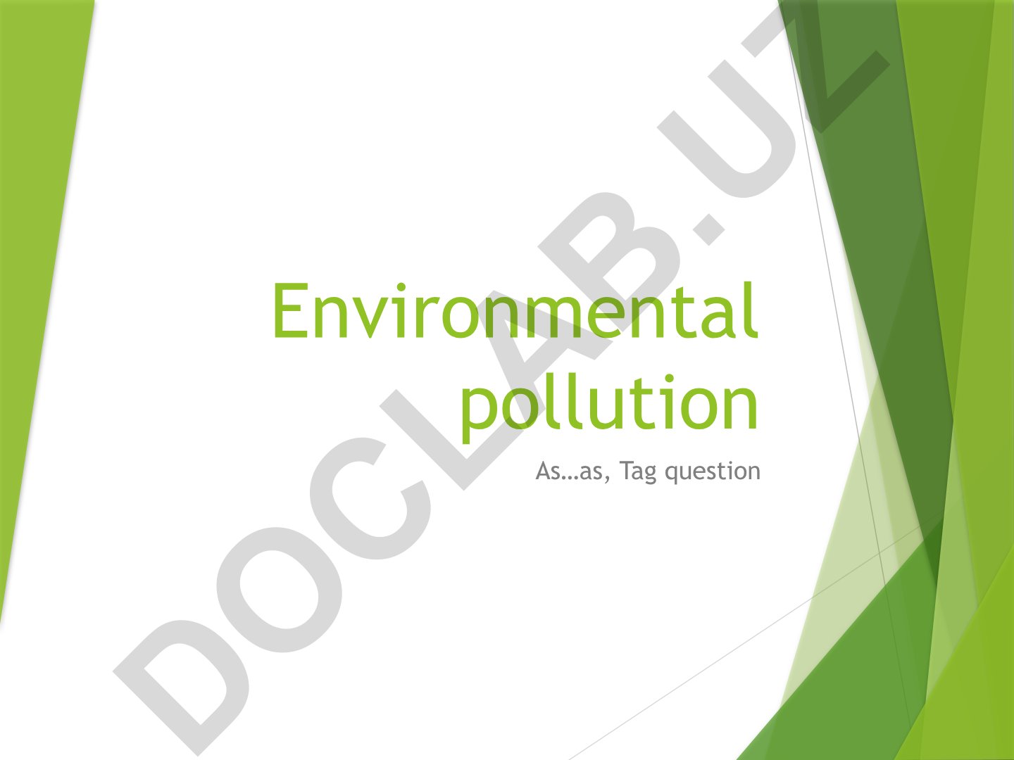 Environmental pollution and solutions