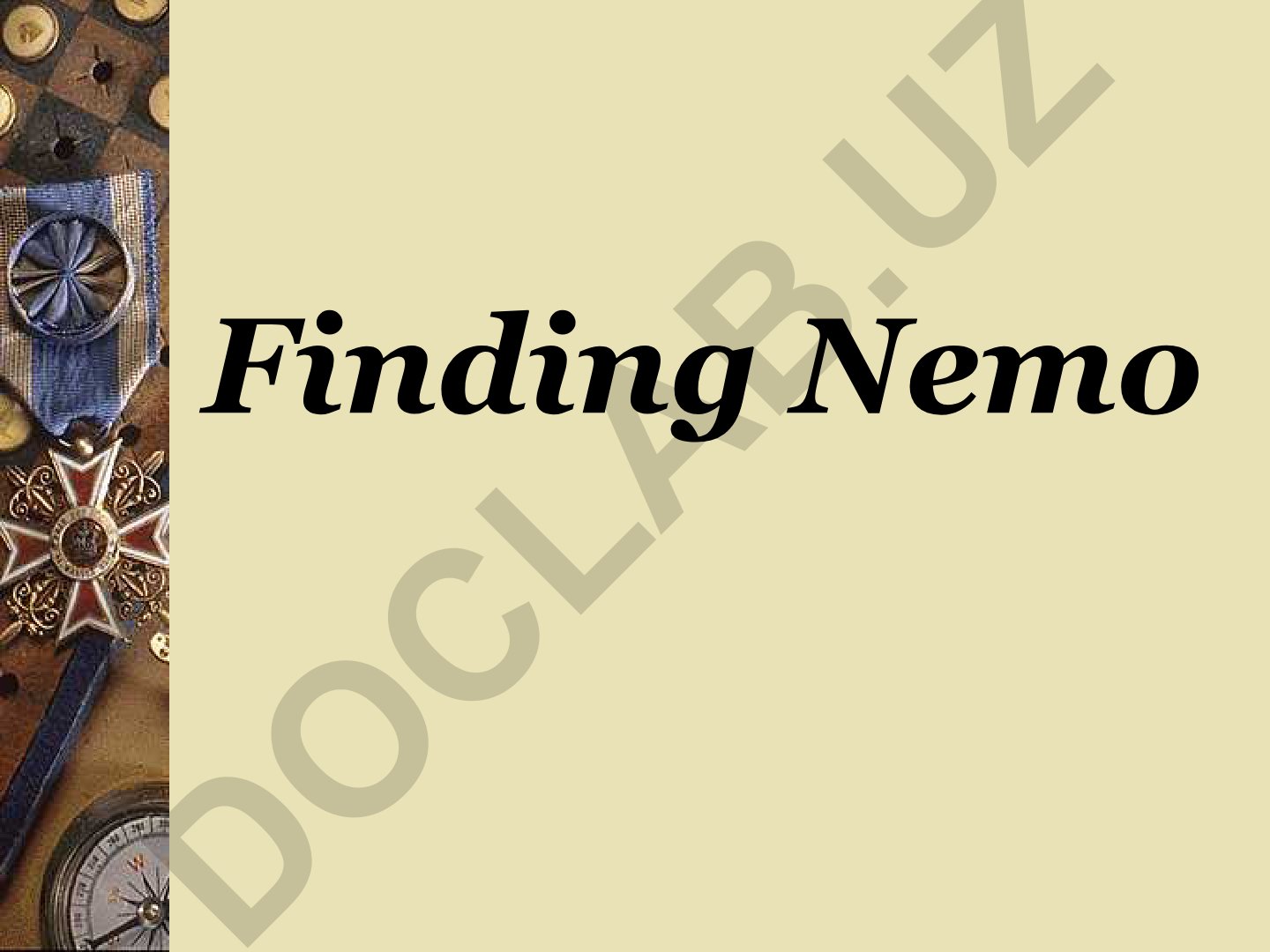 Finding Nemo personajlari va tasvirlash ko'nikmalari