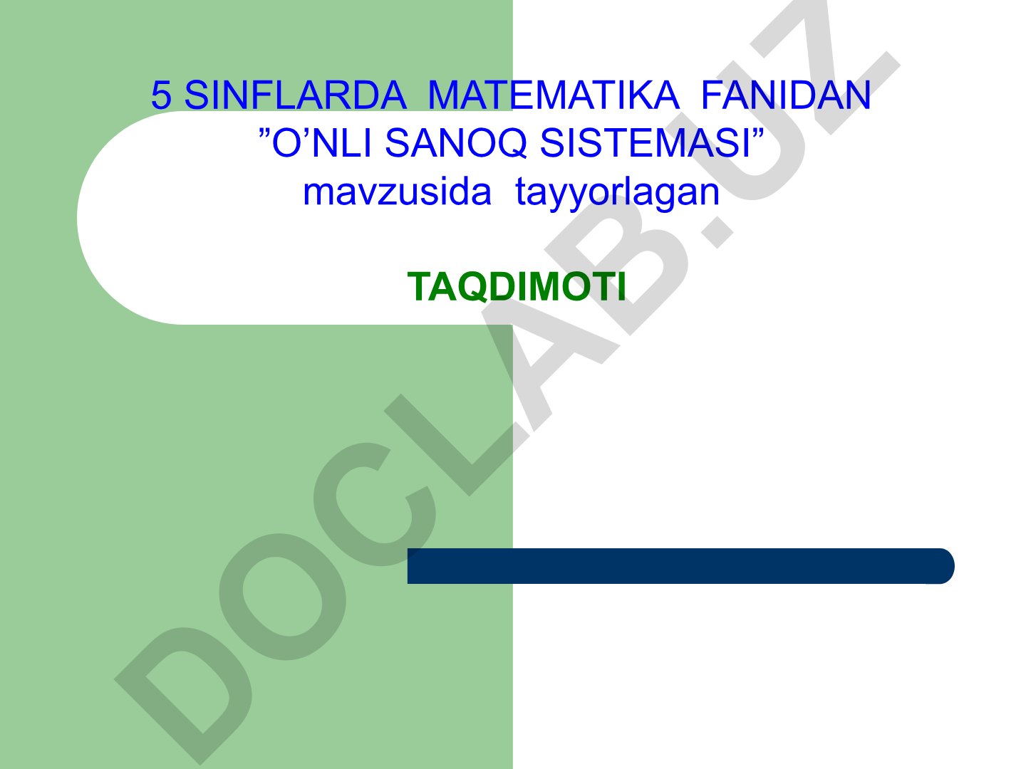 O'nli sanoq sistemasi