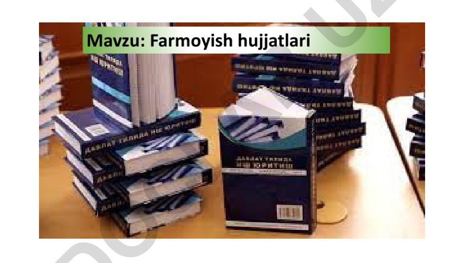 Farmoyish hujjatlari