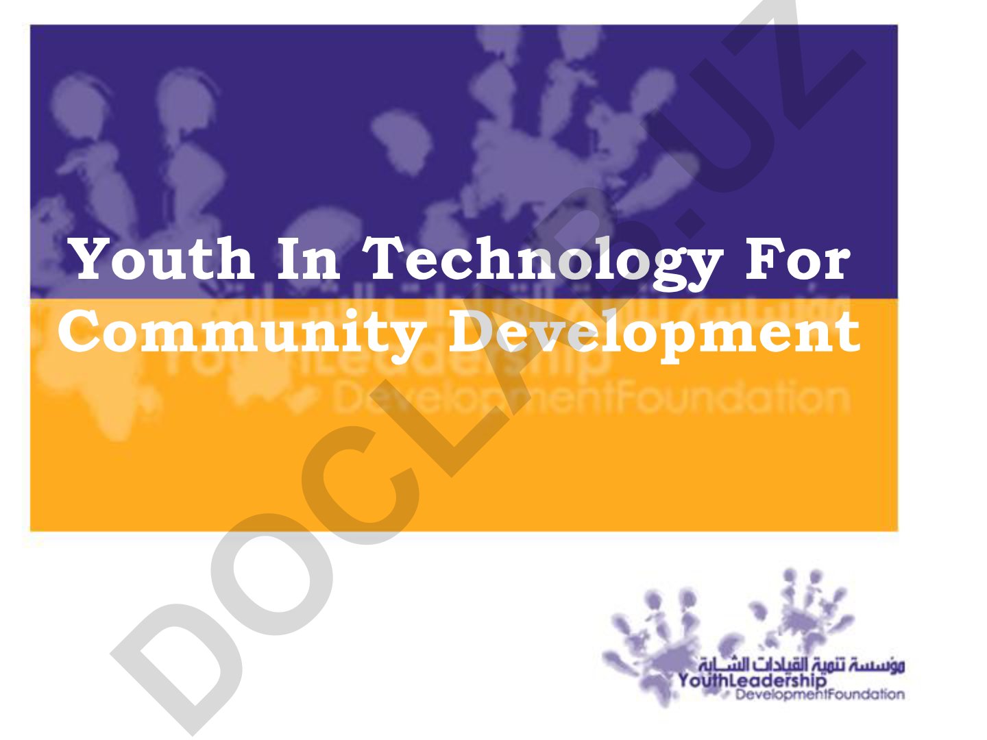 Youth in Technology for Community Development