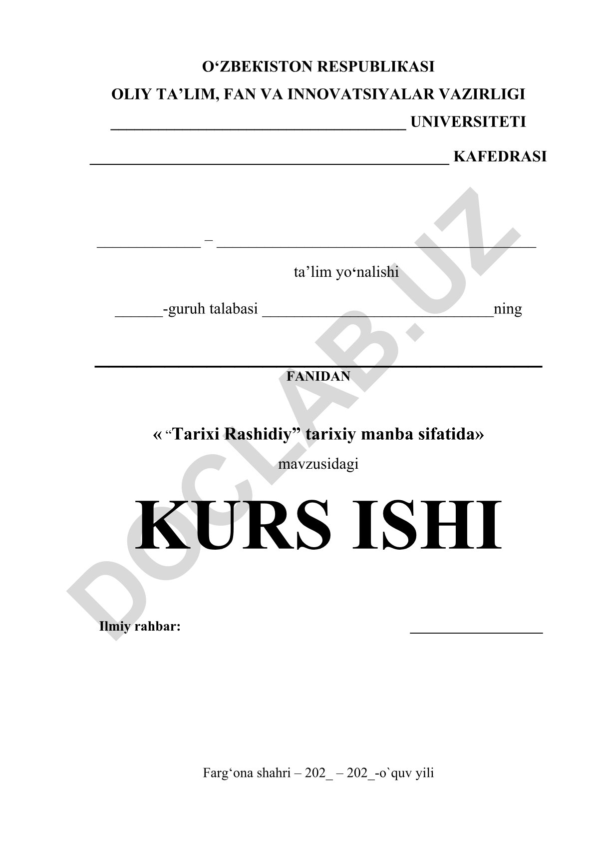 Tarixi Rashidiy tarixiy manba sifatida
