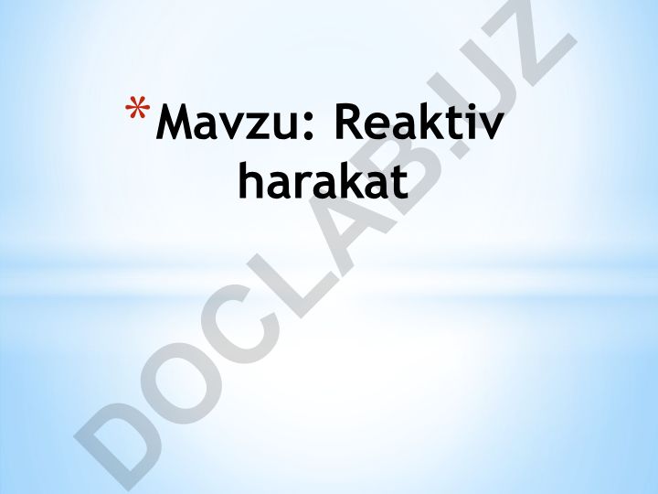 Reaktiv harakat
