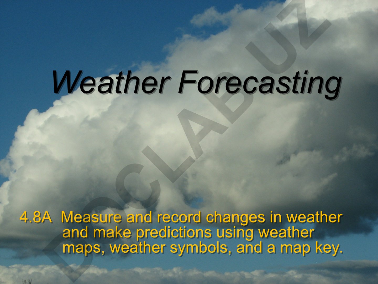 Weather Forecasting and Weather Maps