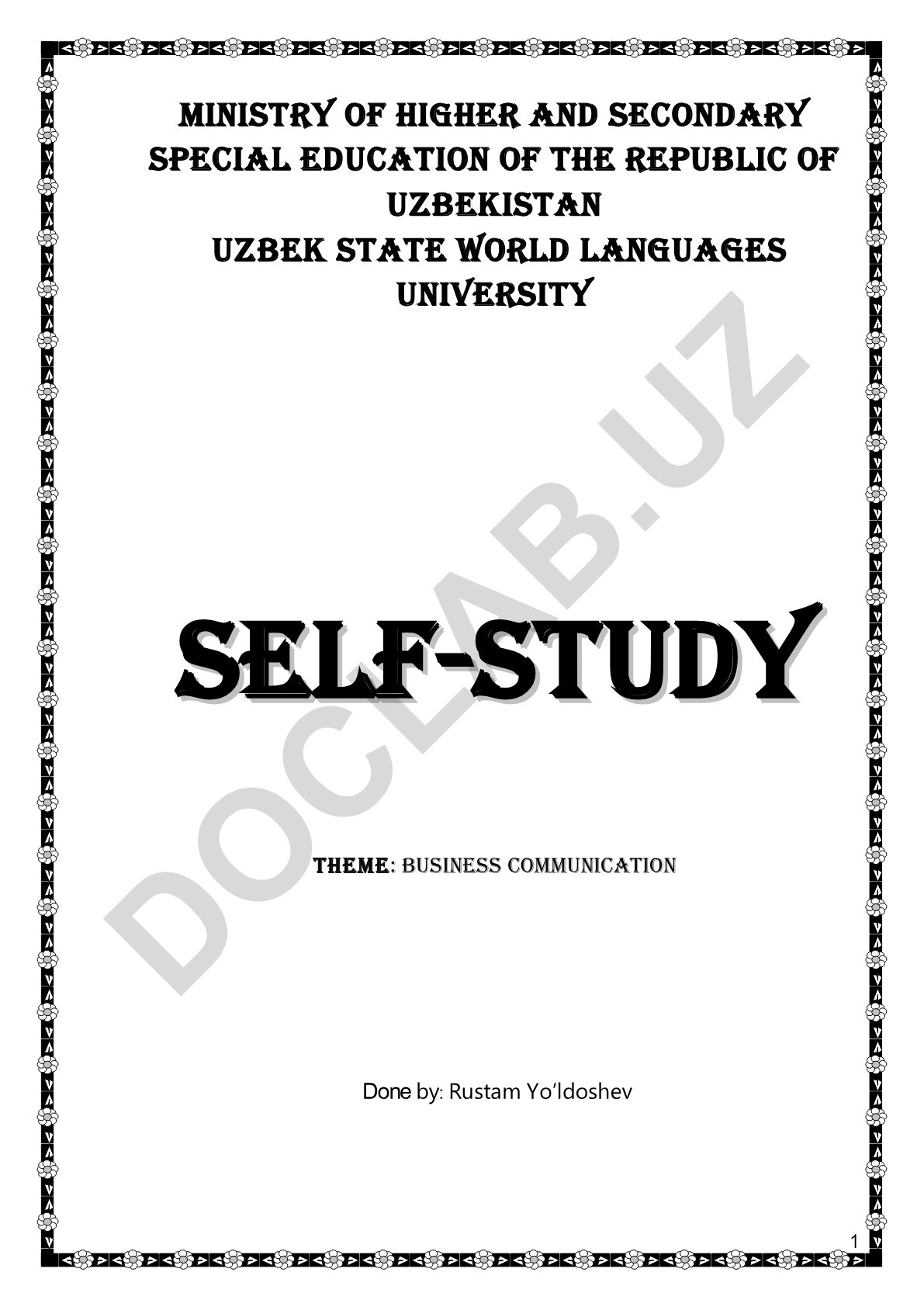 Business Communication