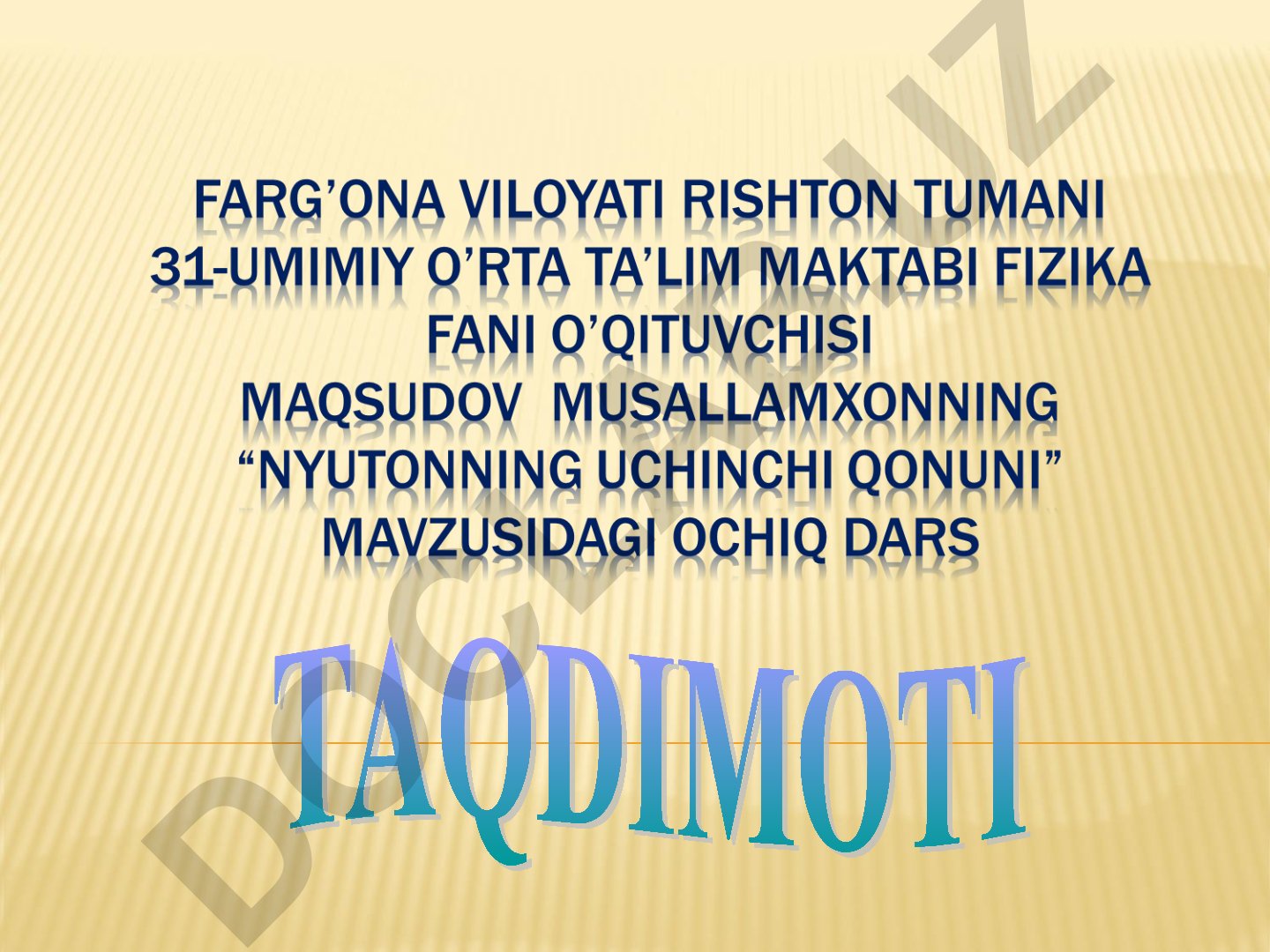 Nyutonning uchinchi qonuni