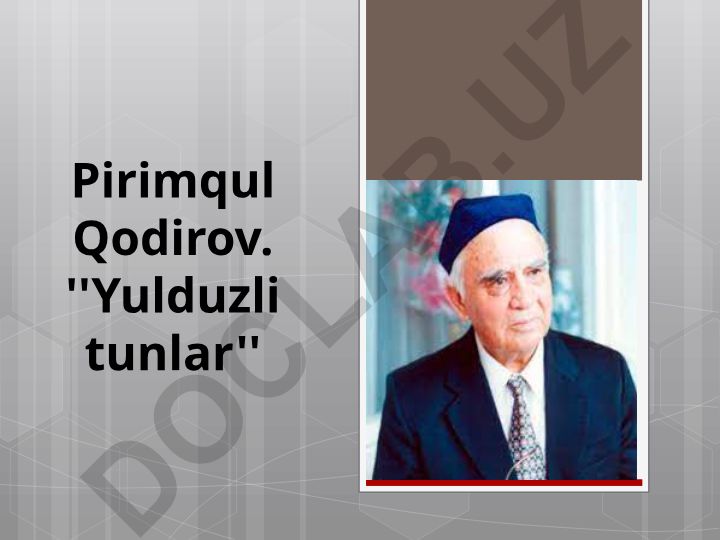 Pirimqul Qodirovning "Yulduzli tunlar" romanida Bobur obrazining tahlili