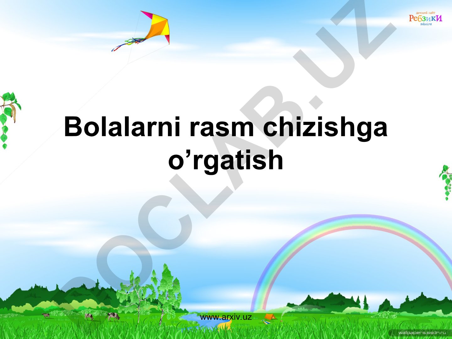 Bolalarni rasm chizishga o'rgatish