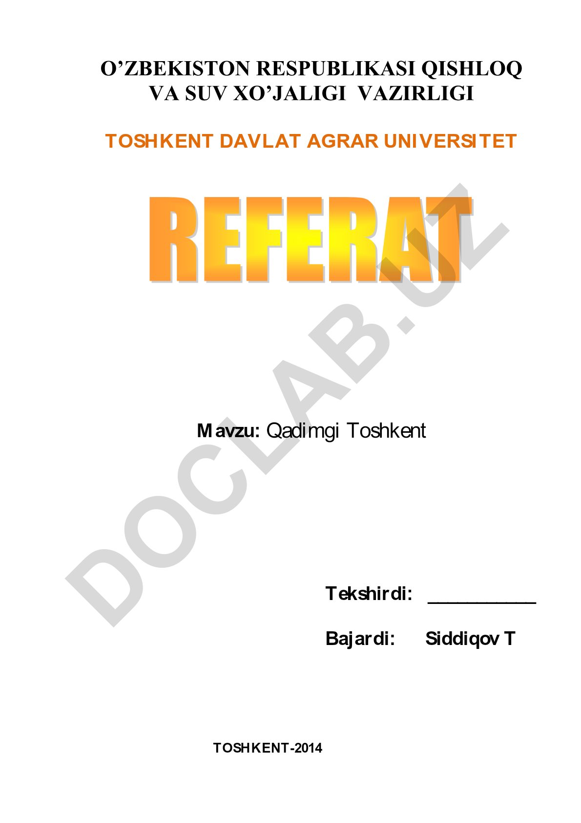 Qadimgi Toshkent tarixi va rivojlanishi