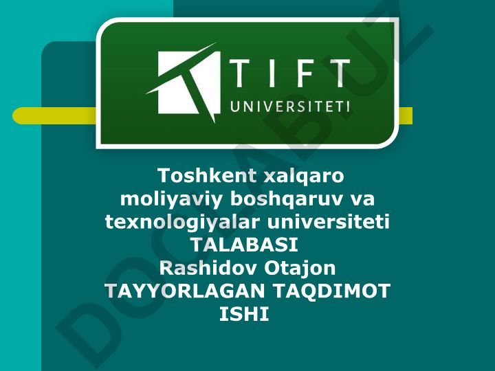 Korxonaning sof foydasi