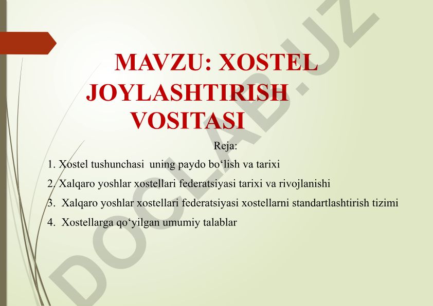 Xostel joylashtirish vositasi