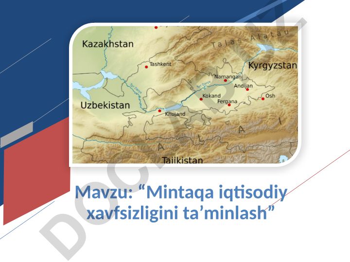 Mintaqa iqtisodiy xavfsizligini ta’minlash
