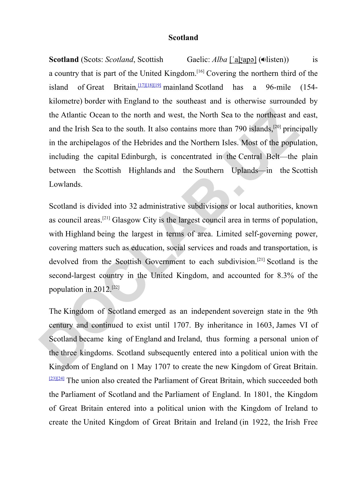Scotland geography and administrative structure