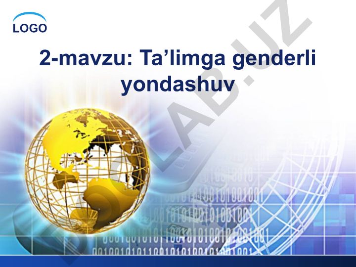 Ta’limga genderli yondashuv