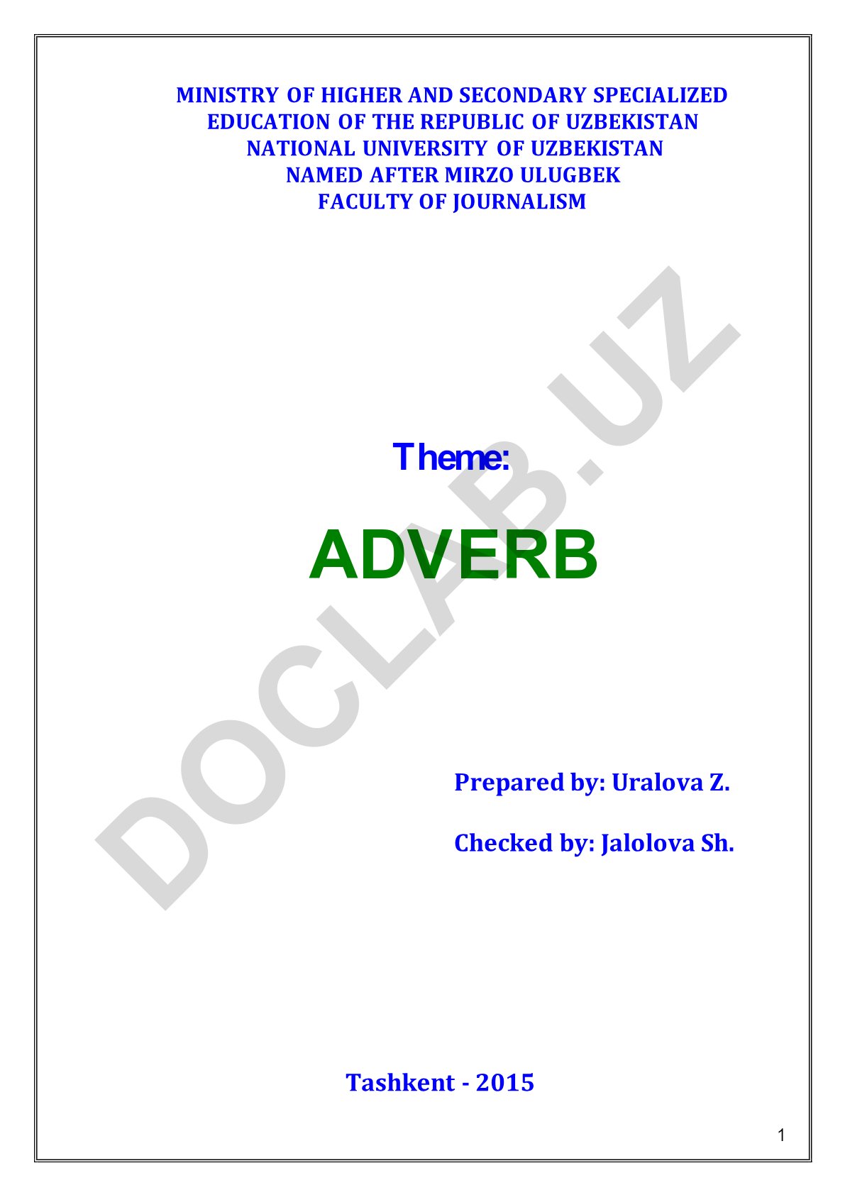 Adverb