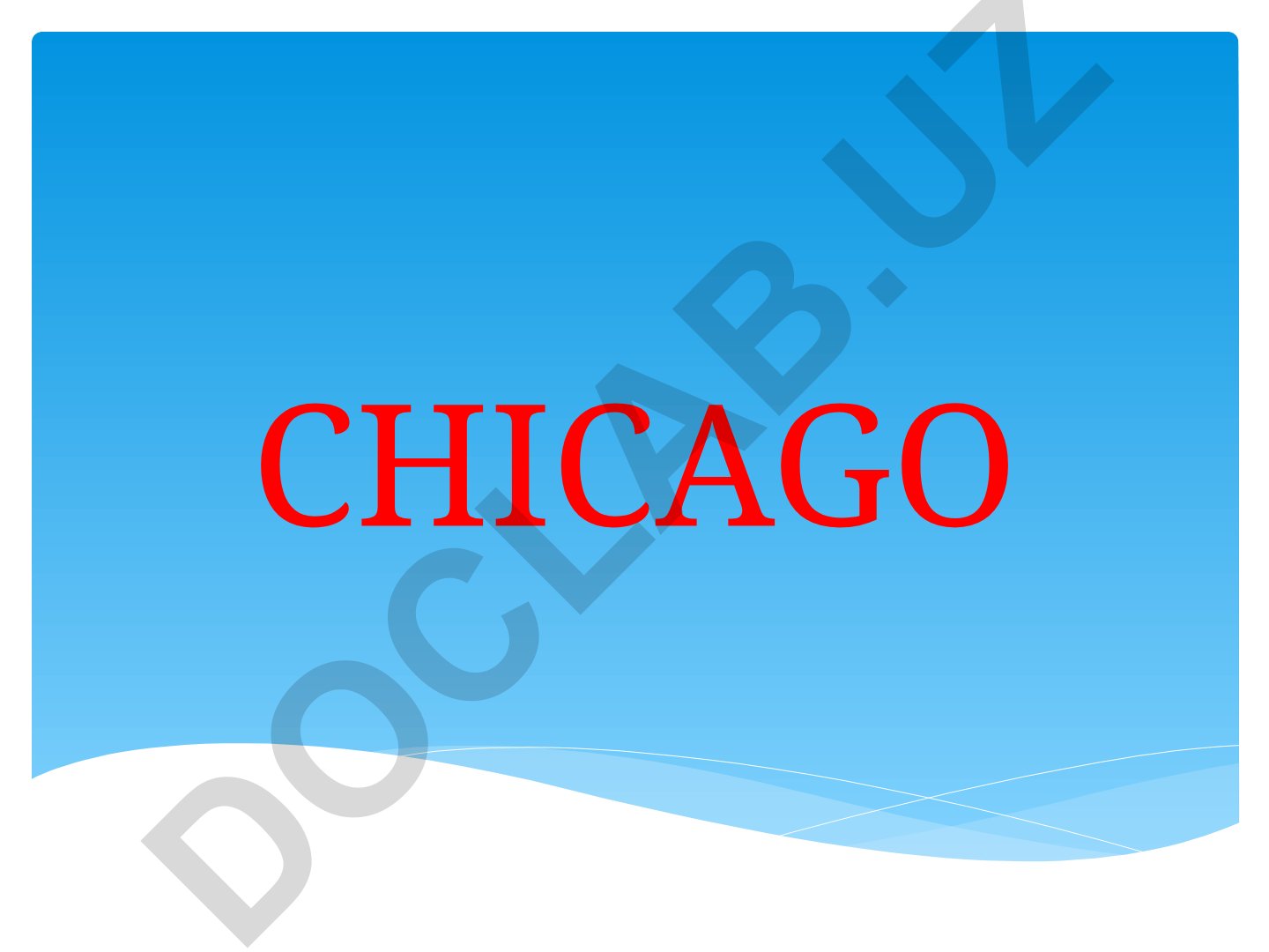 CHICAGO shahri fotosuratlari