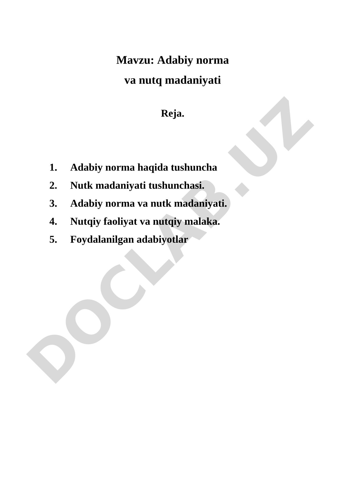 Adabiy norma va nutq madaniyati