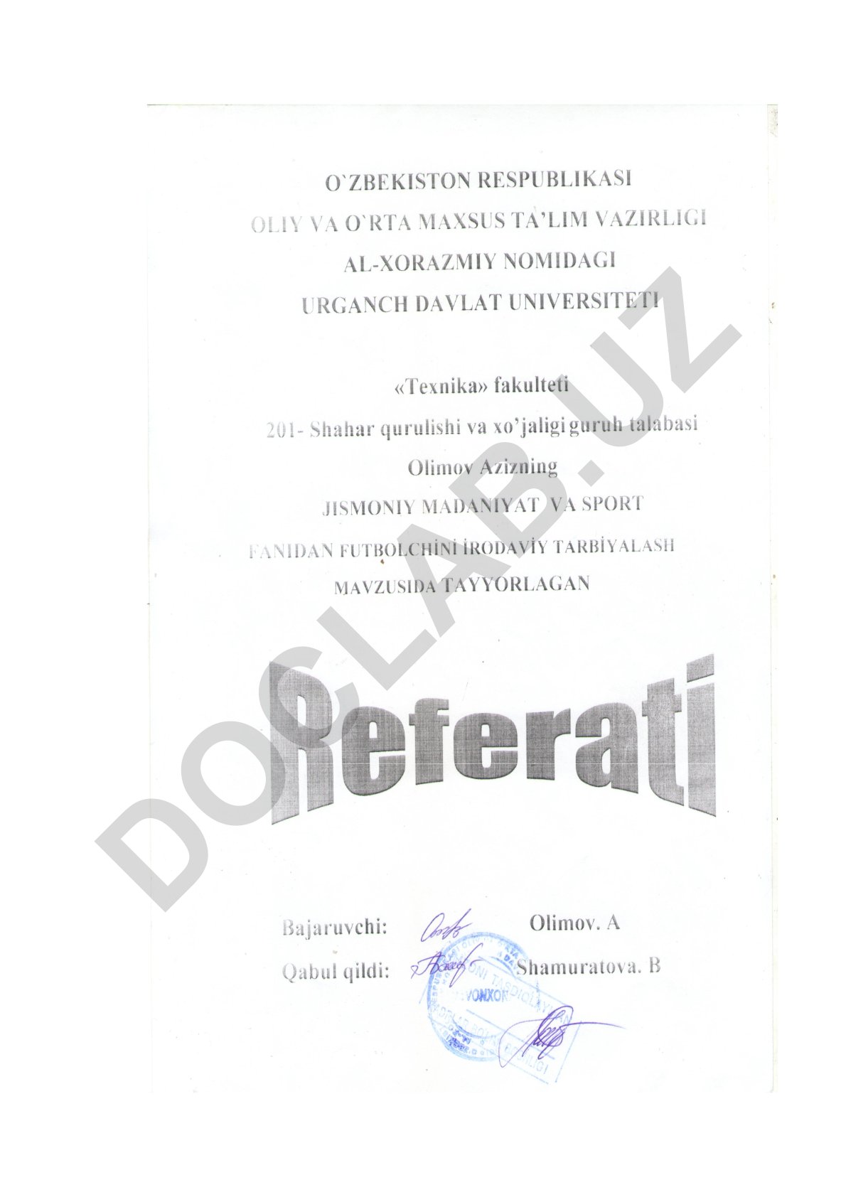 Futbolchini irodaviy tarbiyalash