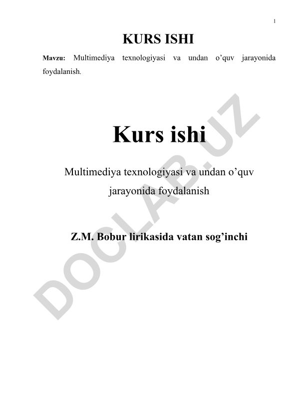 Multimediya texnologiyasi va undan o’quv jarayonida foydalanish