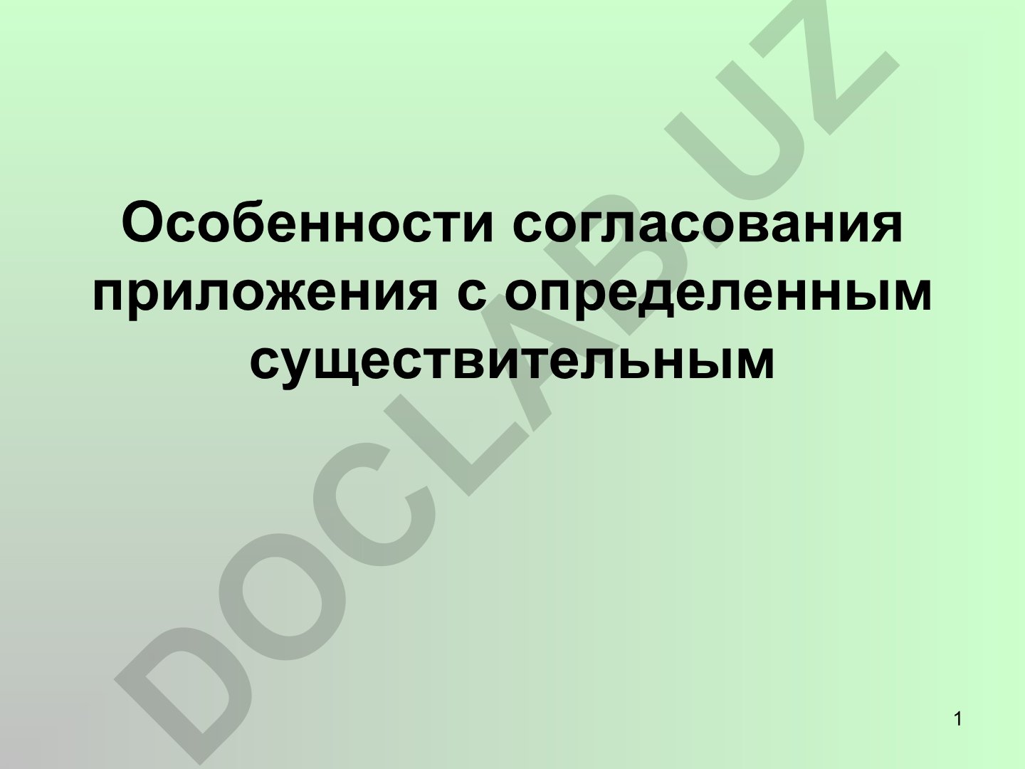 Особенности согласования приложения с существительным в русском языке
