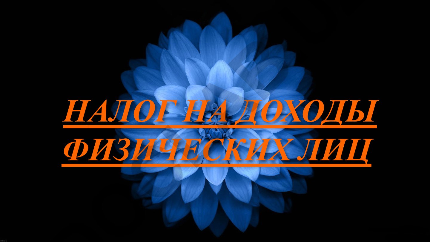 Налог на доходы физических лиц
