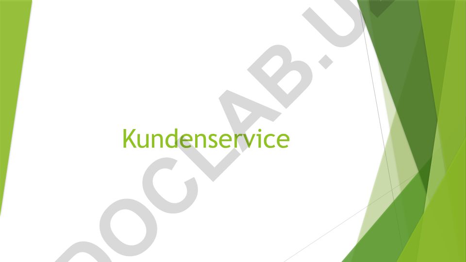 Kundenservice Ablauf Kundenbestellung bis Versand
