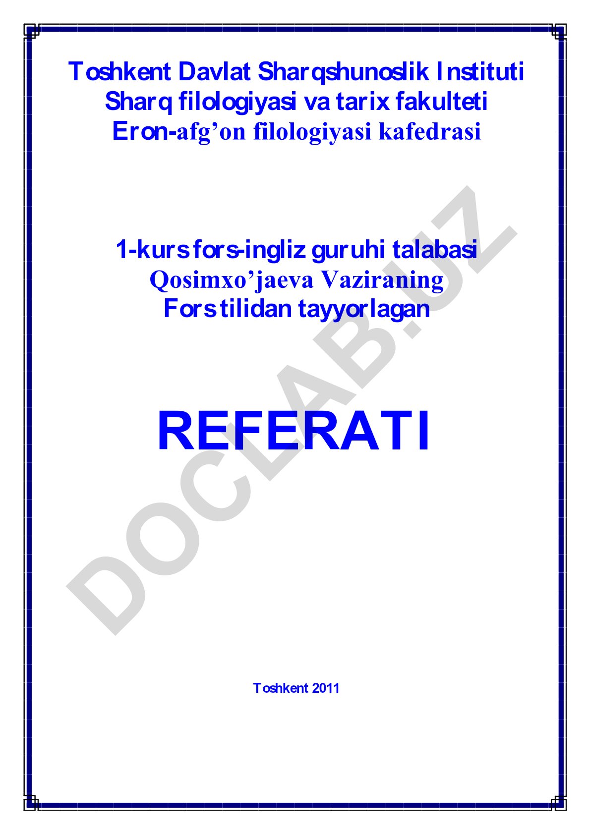 Hozirgi zamon shart-istak mayli (aorist) fors tilida