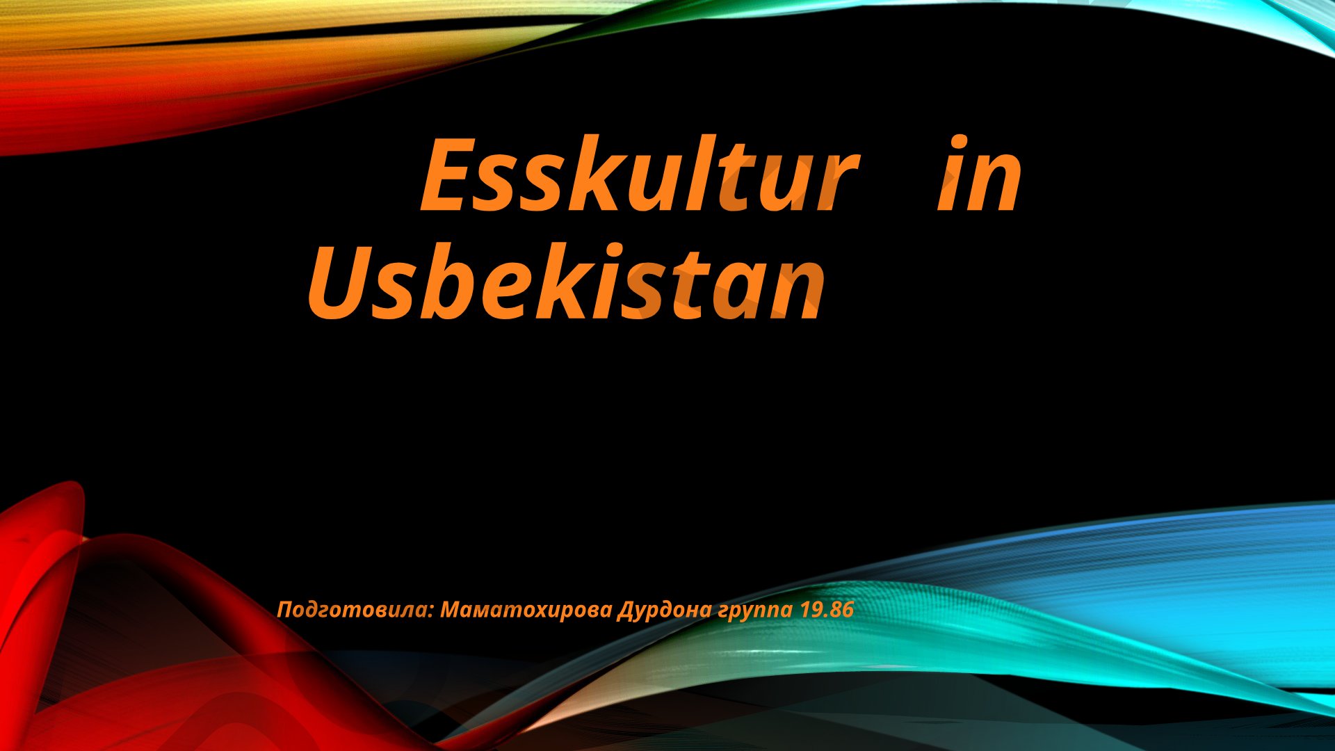 Usbekische Küche und Esskultur in Usbekistan