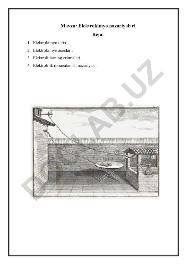 Elektrokimyo nazariyalari